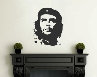 Che Guevara Wall Sticker, Wall Art Image, Vinyl Decal, Modern Transfer.