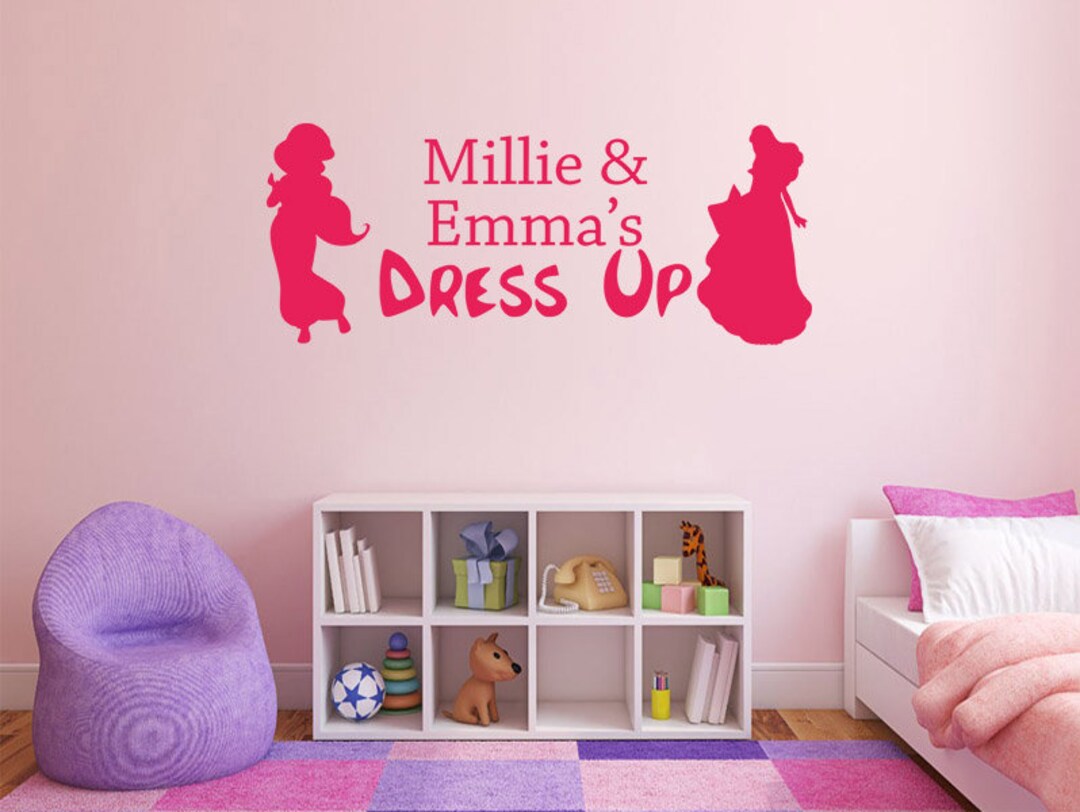 Child's PERSONALISED 'dress Up' Wall Art Sticker Etsy UK
