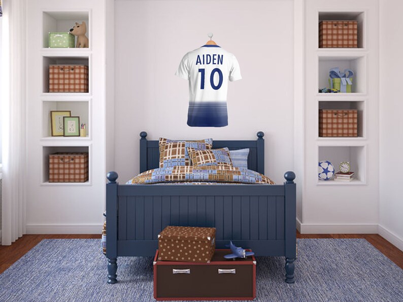 Transfer PVC Decal PERSONALISED Football Wall Art Soccer 3D Sticker