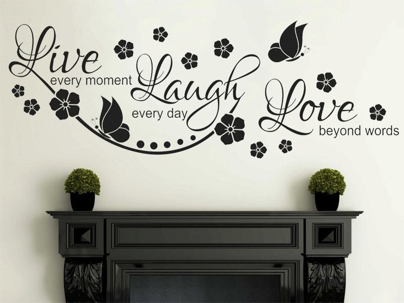 Inspirational Wall Quote live Laugh Love Wall Etsy