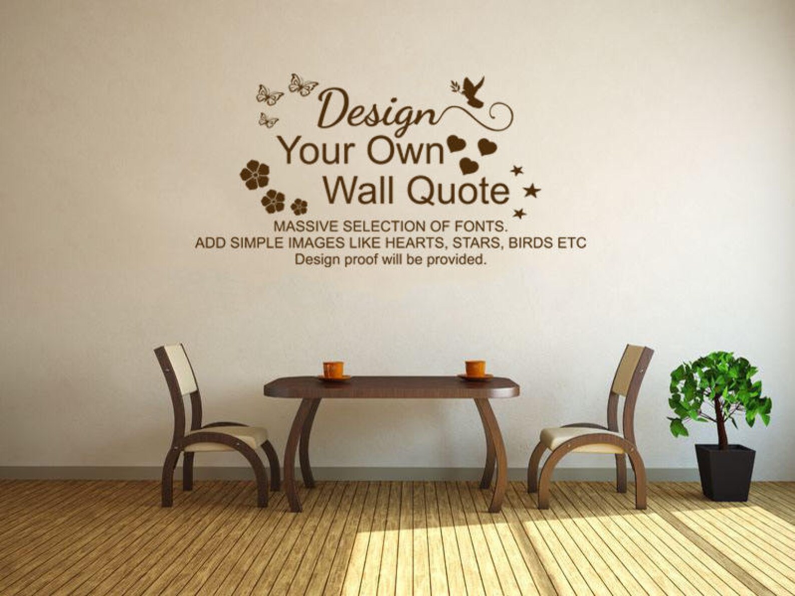 DESIGN YOUR OWN Wall Art Quote Vinyl Decal Modern Transfer. Etsy