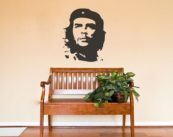 Che Guevara Wandtattoo - Selbstklebender Wandaufkleber In 6 Größen, Für Wohnzimmer, Küche, Büro