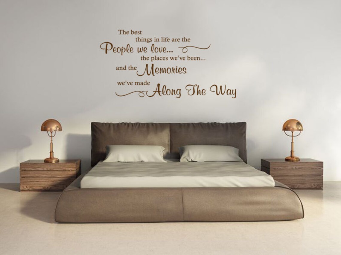 Wall Sticker the Best Things in Life... Wall Art Etsy