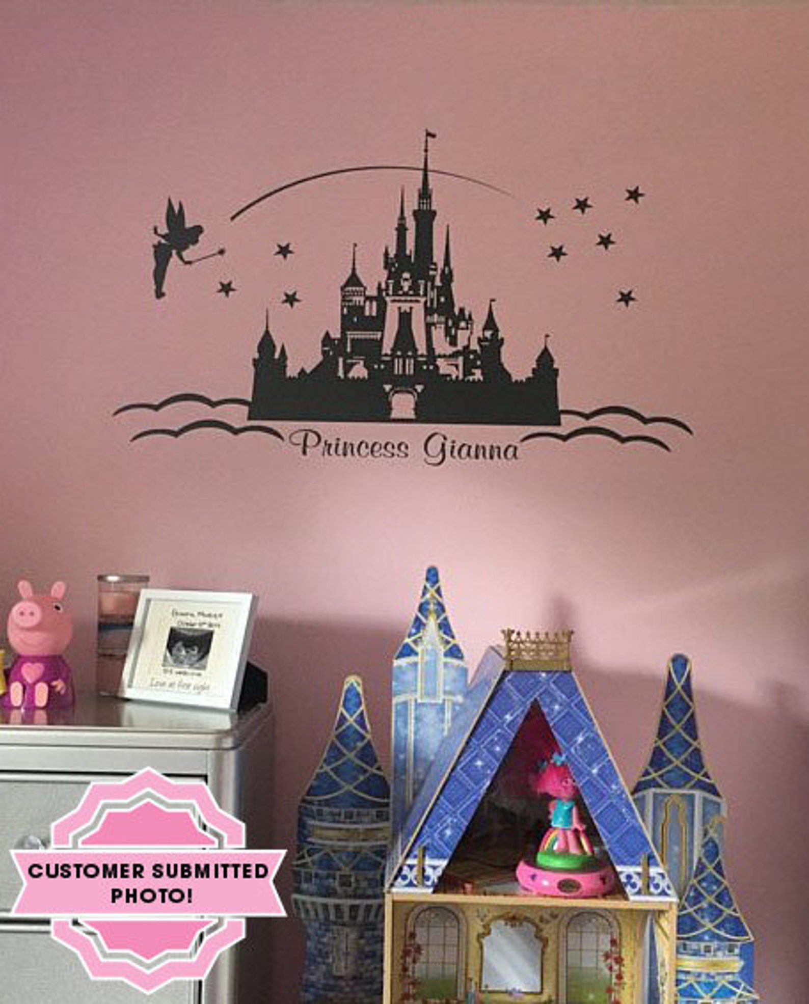 PERSONALISED Princess Castle Wall Art Wall Sticker Modern Etsy Australia