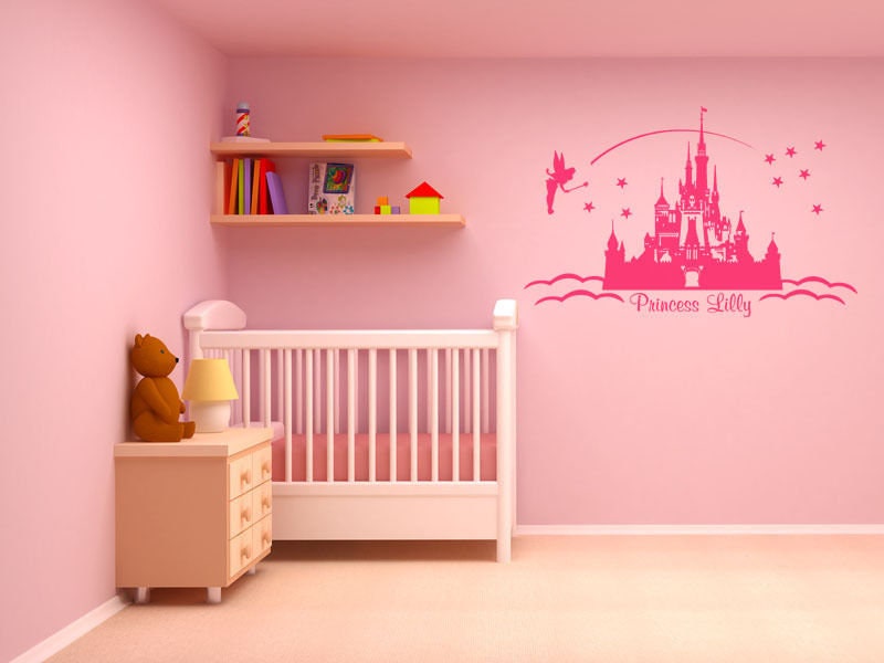 PERSONALISED Princess Castle Wall Art Wall Sticker Modern Etsy