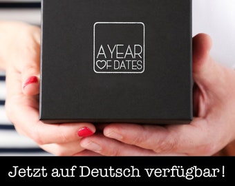 A Year of Dates: Deutsche Ausgabe - Hochzeitsgeschenk, Jahrestagsgeschenk für jedes Paar geeignet. In English! DE