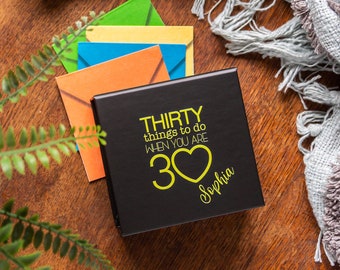 Personalised Thirty Things To Do When You Are 30 | 30th Birthday Gift | Free Delivery | For those with everything