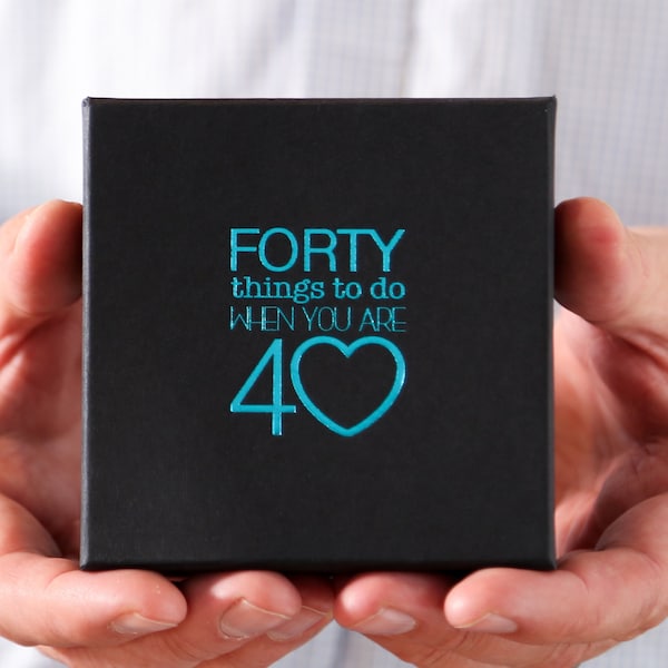 Forty Things To Do When You Are 40 | 40th Birthday Gift | Free Delivery | For those with everything