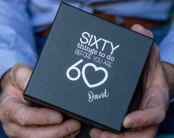 Personalised Sixty Things To Do BEFORE You Are 60