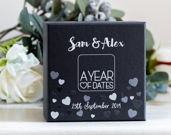 A Year of Dates Wedding Edition - Box of 52 Date ideas - Romantic gift for all couples