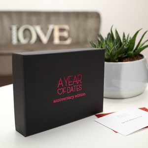 Boîte de dattes pour 40e anniversaire de mariage en rubis