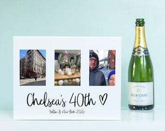 Triple Photo Birthday Memory Box