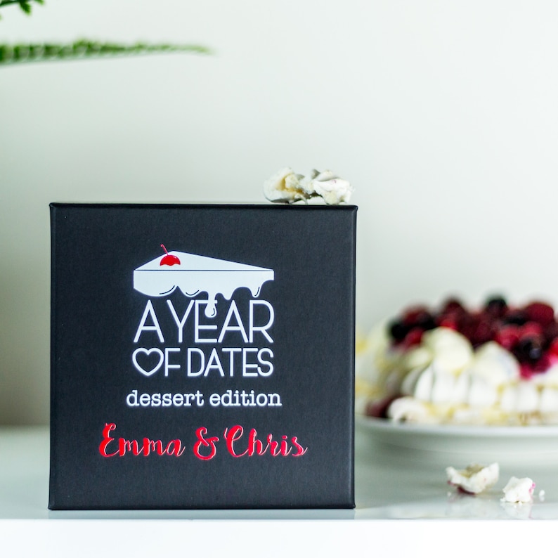 A Personalised Year of Dessert Dates Enjoy a delicious Etsy