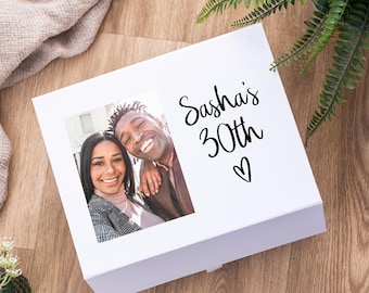 Extra large Photo birthday memory Box - available in three different sizes