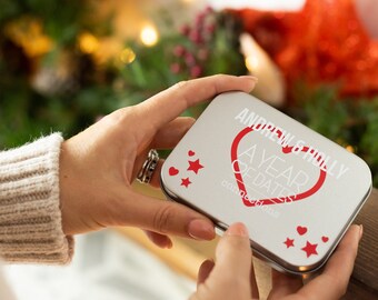 A Year of Dates: Connections Edition - Perfect Gift any couple.  Beautiful Tin Anniversary Gift or Birthday present for your partner