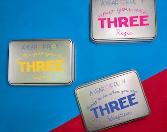 3rd Birthday gift - A Year of Play for a 3 year old | Activity Ideas For A Three Year Old | Third Birthday present | Family gift