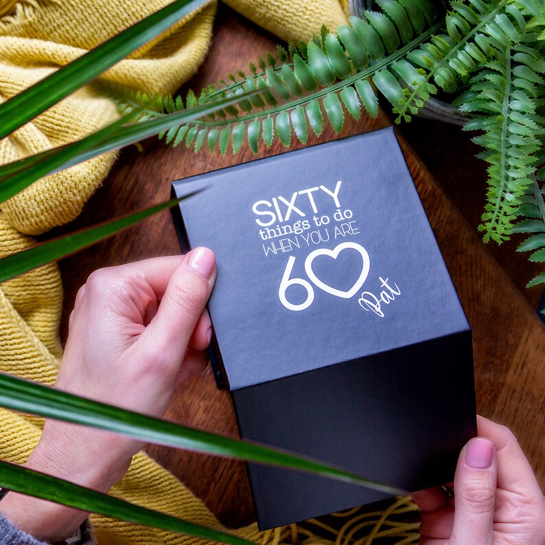 Personalised Sixty Things to Do When You Are 60 | 60th Birthday Gift ...