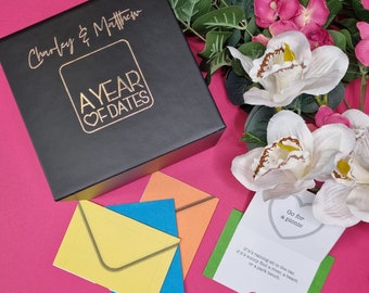 Personalised Date Night Idea Box: Romantic Gift for Couples