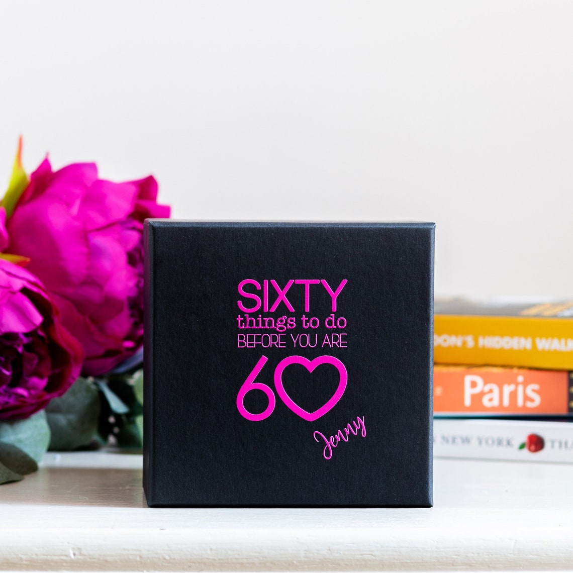 Personalised Sixty Things to Do BEFORE You Are 60 - Etsy