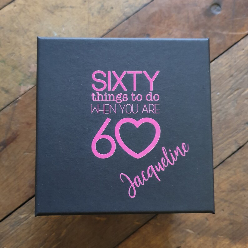 Personalised Sixty Things to Do When You Are 60 | 60th Birthday Gift ...