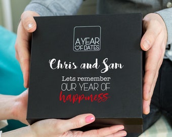 A Personalised Dating Memory Box | Ideal Anniversary gift or Couples Present