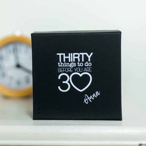 Thirty Things To Do BEFORE You Are 30 | 29th, 28th 27th or 26th birthday gift | encourage memories
