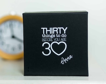 Thirty Things To Do BEFORE You Are 30 | 29th, 28th 27th or 26th birthday gift | encourage memories