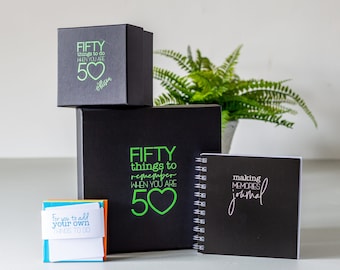 Fifty Things Memory Bundle | Perfect gift for those with everything | Extra special 50th Birthday Bundle gift | Free Delivery