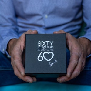 Personalised Sixty Things to Do BEFORE You Are 60 - Etsy