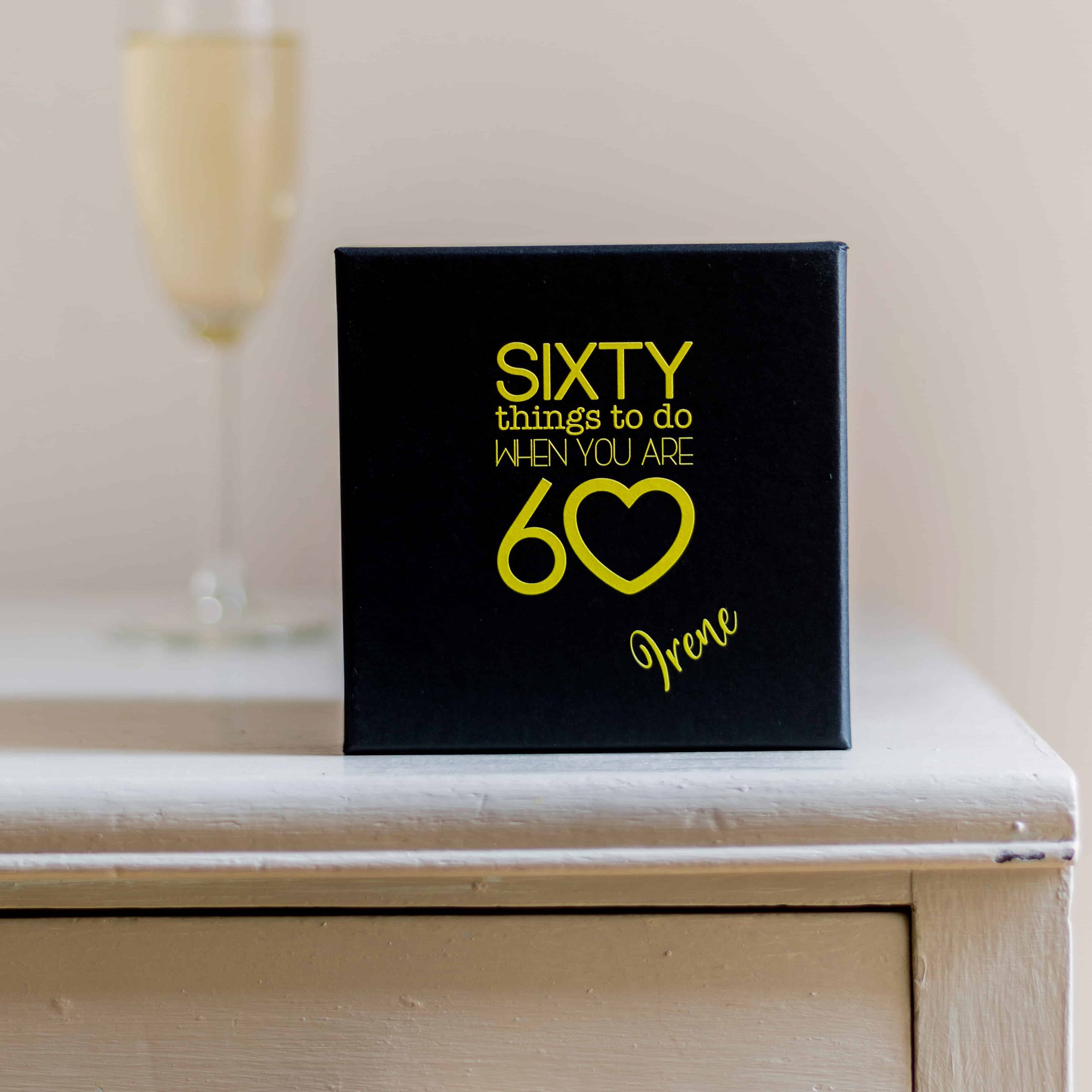 60th Birthday Gift | Sixty Things to Do When You Are 60 Memory Bundle ...