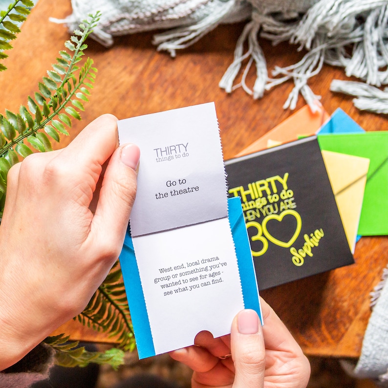 Personalised Thirty Things to Do When You Are 30 | 30th Birthday Gift ...