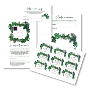 Ideeën en planners voor zomerse dates: een digitale download