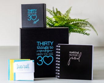 Thirty Things To Do When You Are 30 Memory Bundle | thoughtful 30th birthday gift to help make and keep memories | Free delivery