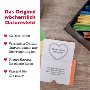 A Year of Dates: Deutsche Ausgabe Hochzeitsgeschenk, Jahrestagsgeschenk für jedes Paar geeignet. Auf Deutsch image 2