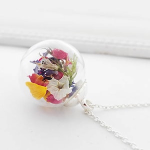 real flowers flowers chain 45-80 cm blue red yellow green