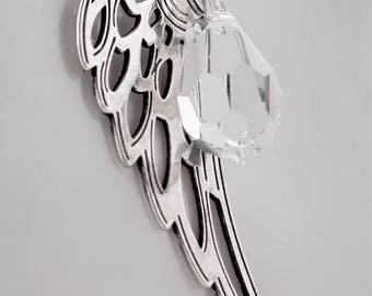 Angel Wings drop necklace 45 cm 925 Silver (0025/45/925/KF)