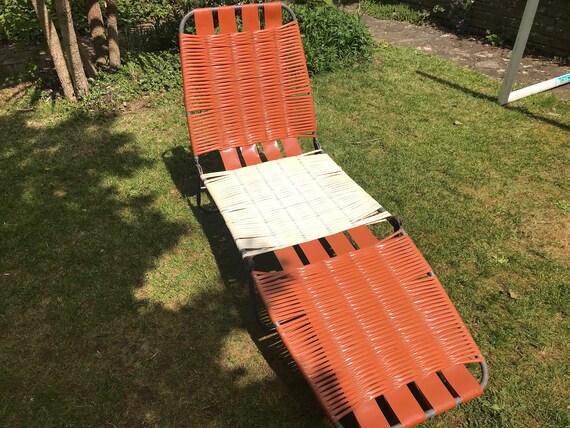 1960s Sun Lounger Retro Garden Folding Chair Recliner 3 Etsy