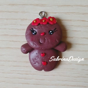 Gingerbread man charm, Christmas tree ornament, Christmas gingerbread, Christmas tree, Christmas cookies, cookies charms, Christmas charms