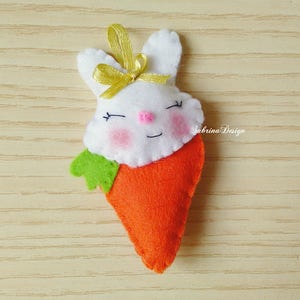 Easter felt bunny, bunny felt, baby shower favors, Easter bunny, easter decorations, felt favors, bunny keychain, easter felt decorations