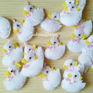 felt bird baptism favors birthday favors felt animals 1st birthday felt favors animals favors Bird felt favor baby shower favors