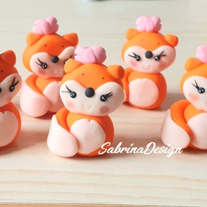 Fox favor, woodland animals favors, baptism favors, baby shower favors, woodland party, animals favors