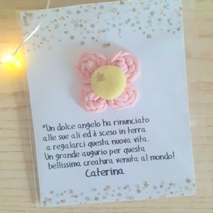 Bomboniera fiore, bomboniere nascita, segnaposto battesimo