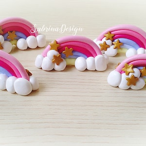 Rainbow baptism favors, baby shower favors