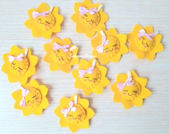 Sun favor, baby shower favors, baptism favors, baby shower sun