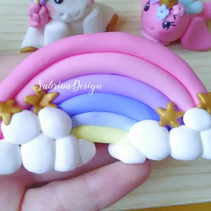 Unicorn cake topper, narwhals cake topper, unicorn party, baby shower cake topper, birthday unicorn party, rainbow cake topper, party supply image 5