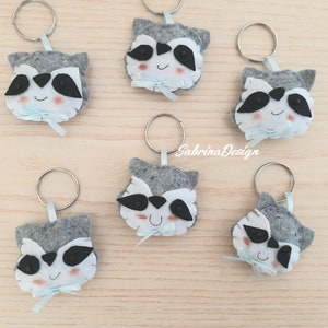 Racoon favor, woodland animals favors, baptism favors, baby shower favors, woodland party, baby shower racoon