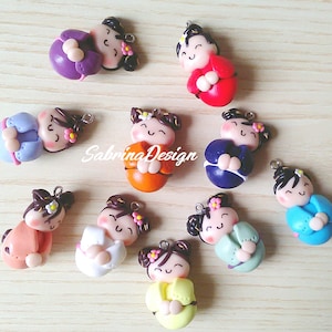 Kokeshi favor, japan favors, baby shower favors, japan birthday favors, japanese party, kokeshi charms, kokeshi party