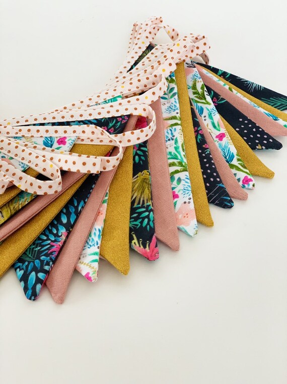 Custom Fabric Bunting Flag Banner Pennants Fabric Flag Etsy