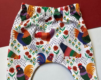 Leggings pour bébé, sarouel pour enfant, imprimé poulet, cadeau de naissance