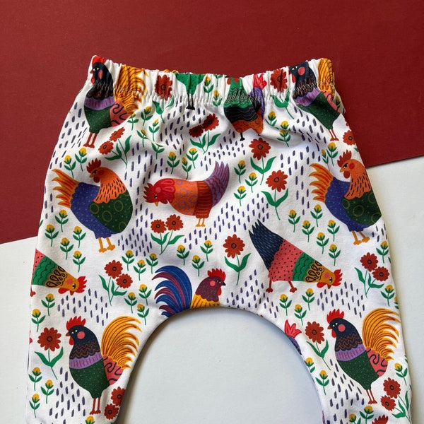 Leggings pour bébé, sarouel pour enfant, imprimé poulet, cadeau de naissance